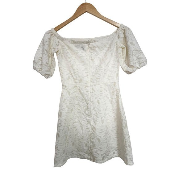 & Other Stories Paris Atelier Off Shoulder Balloon Sleeve Mini Dress Women 2 EUC