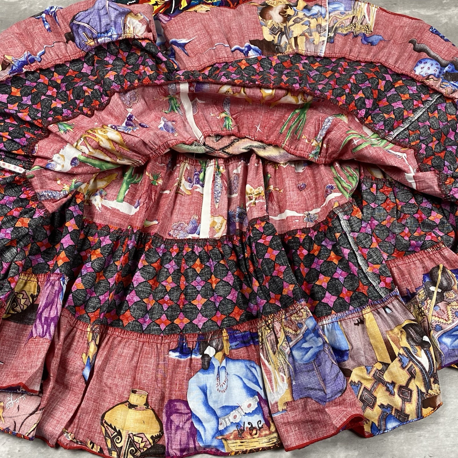 vintage ANNA KONYA Jackson skirt maxi gypsy boho limited edition South Western