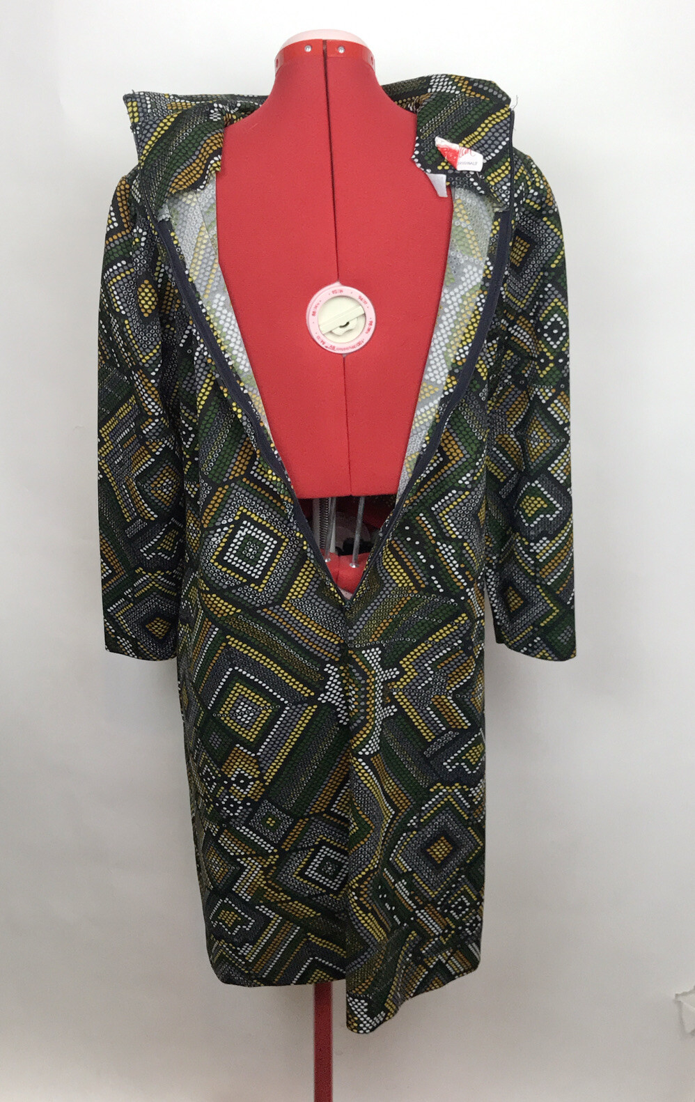 J. Harlan Vintage 60s 70s Woman’s Dress ILGWU Made Hippie Polyester Dots Design