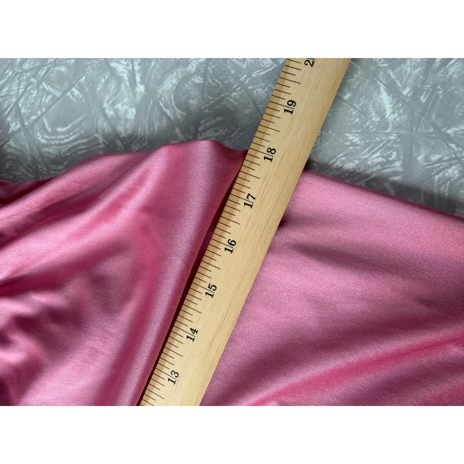Vintage Pink Satin Maxi Dress V-Neck Spaghetti Strap Elastic Waist 11/12 Prom