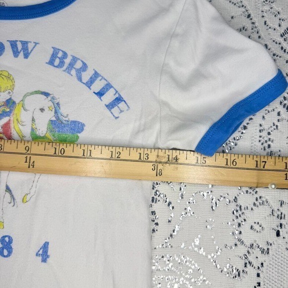 Rainbow Brite 40th Anniversary Ringer Baby Tee- M