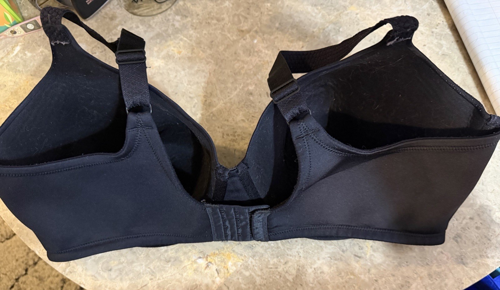 VINTAGE VANITY FAIR BRA! 42 DDD. BLACK