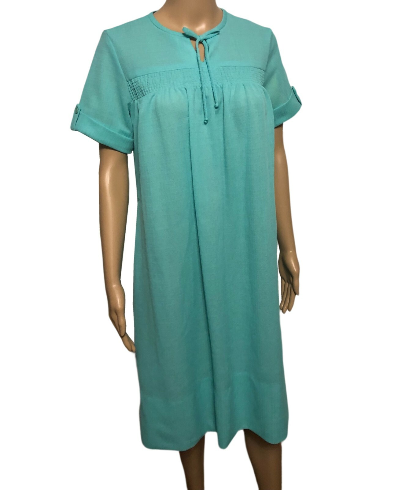 womens vtg 1970s Bleeker Street Belted Sheath Dress 12 NWT Retro Pistachio Green