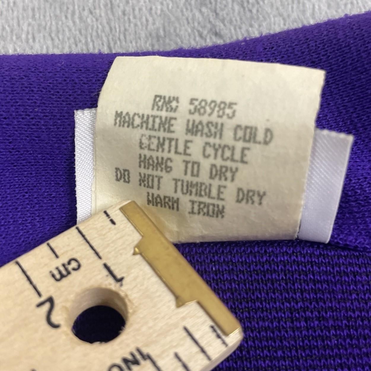 Vintage CLIO Purple Knit 2 Pc Suit Set Jacket Pants Women Small Made USA EUC