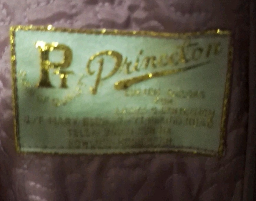 VTG Princeton Custom Tailors Hong Kong Suede Coat Pink Mauve Estimated Size 8-10