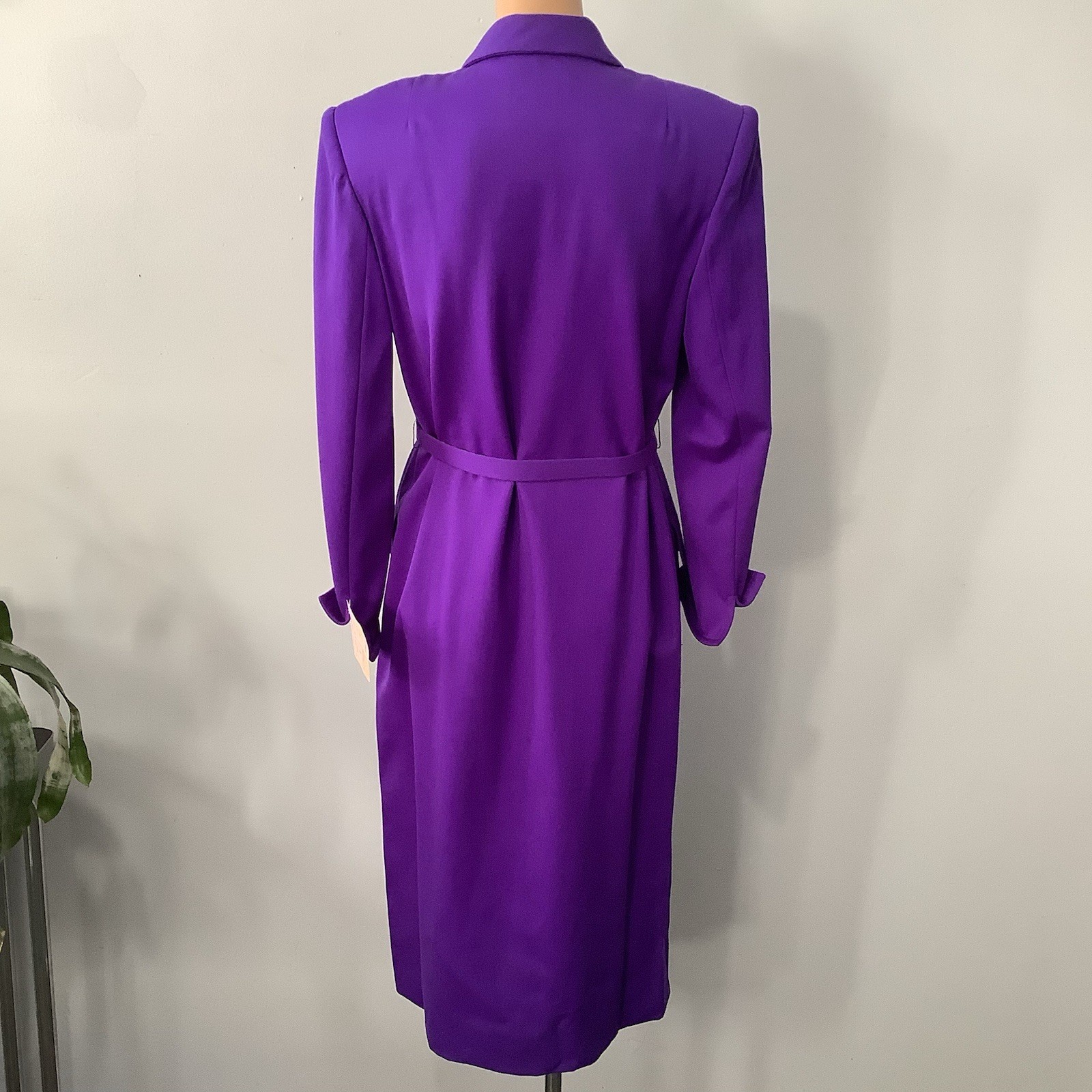 VTG 1980’s David Hayes For Neiman Marcus Purple Dress SZ. 8 MINT Tag Orig. $345
