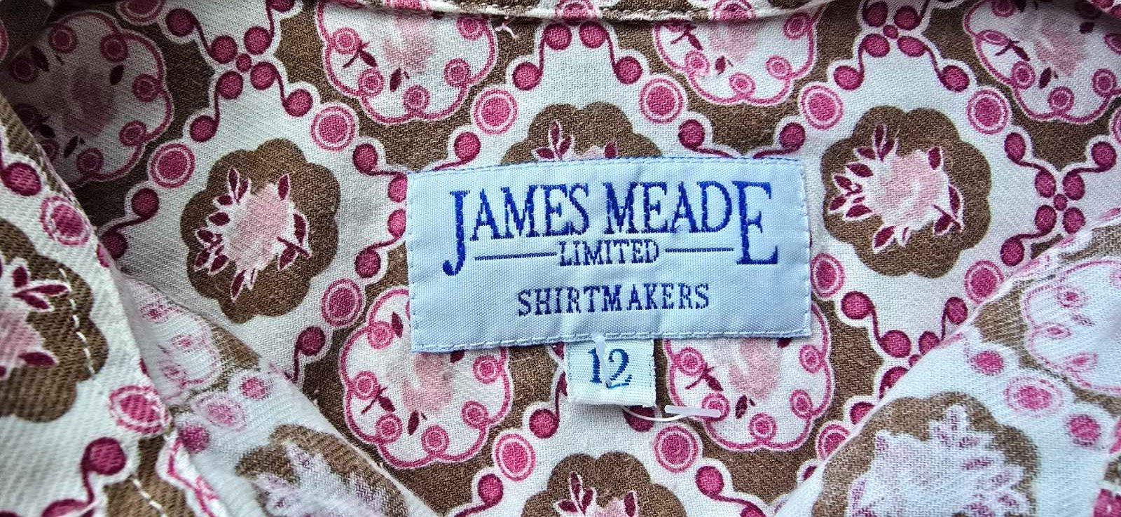 VTG James Meade Liberty Floral Shirt UK 12 Tana Lawn Cotton Long Sleeve Blouse