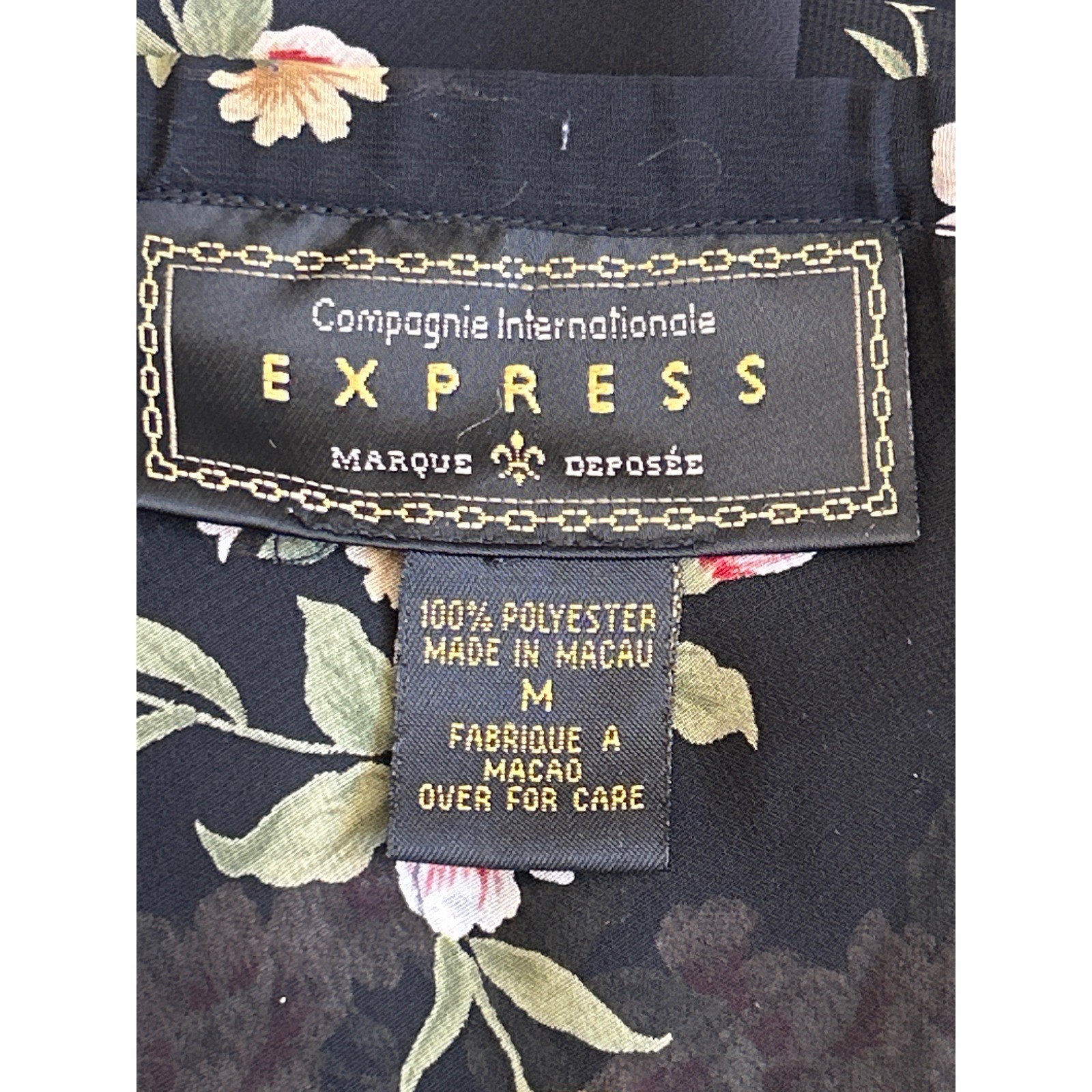 90s Compagnie Internationale Express Maxi Skirt Whimsigoth Grunge Floral Print