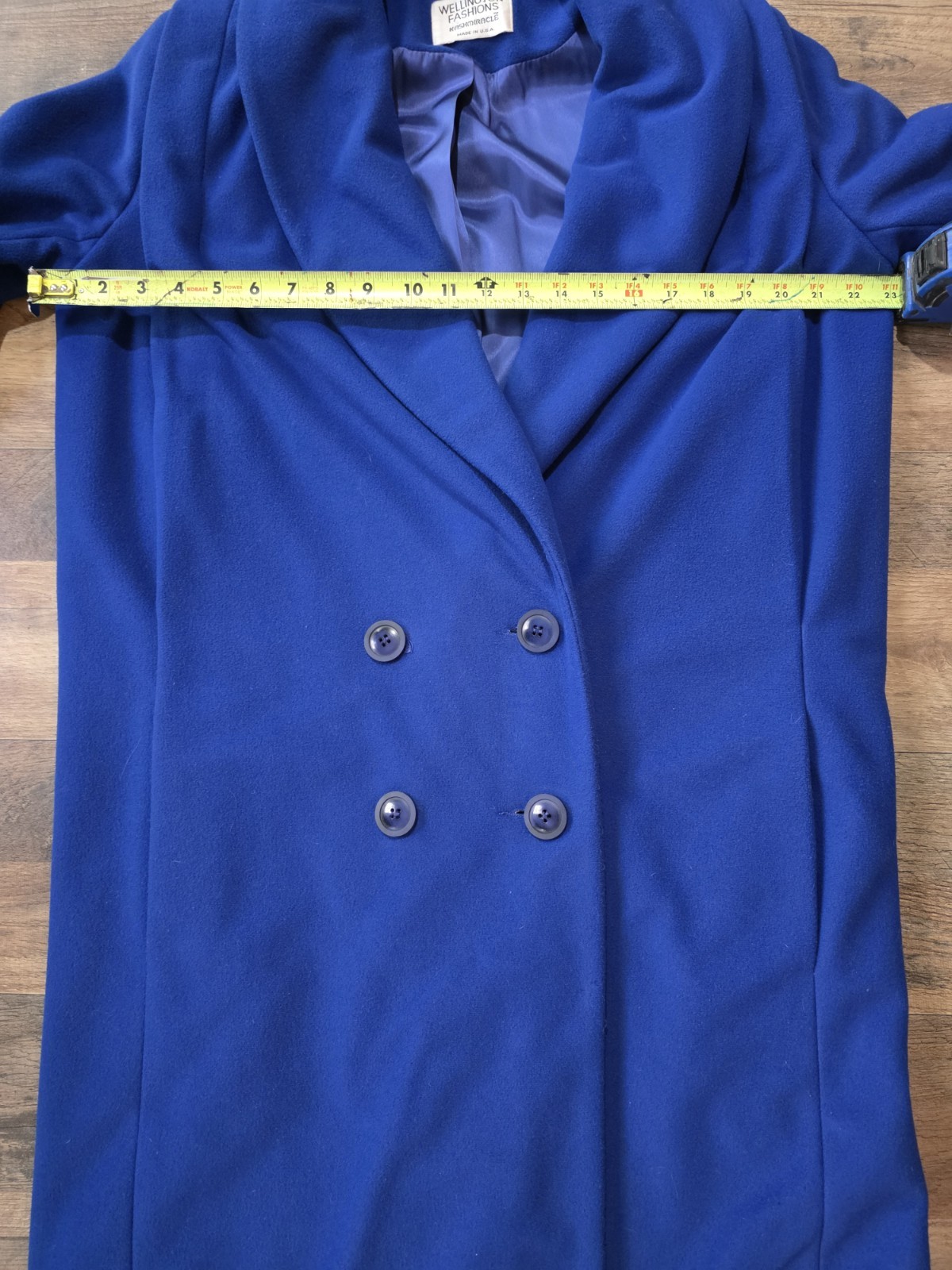 Wellington Fashions IGLWU Vintage 70’s Royal Blue Kashmiracle Full Length Coat S