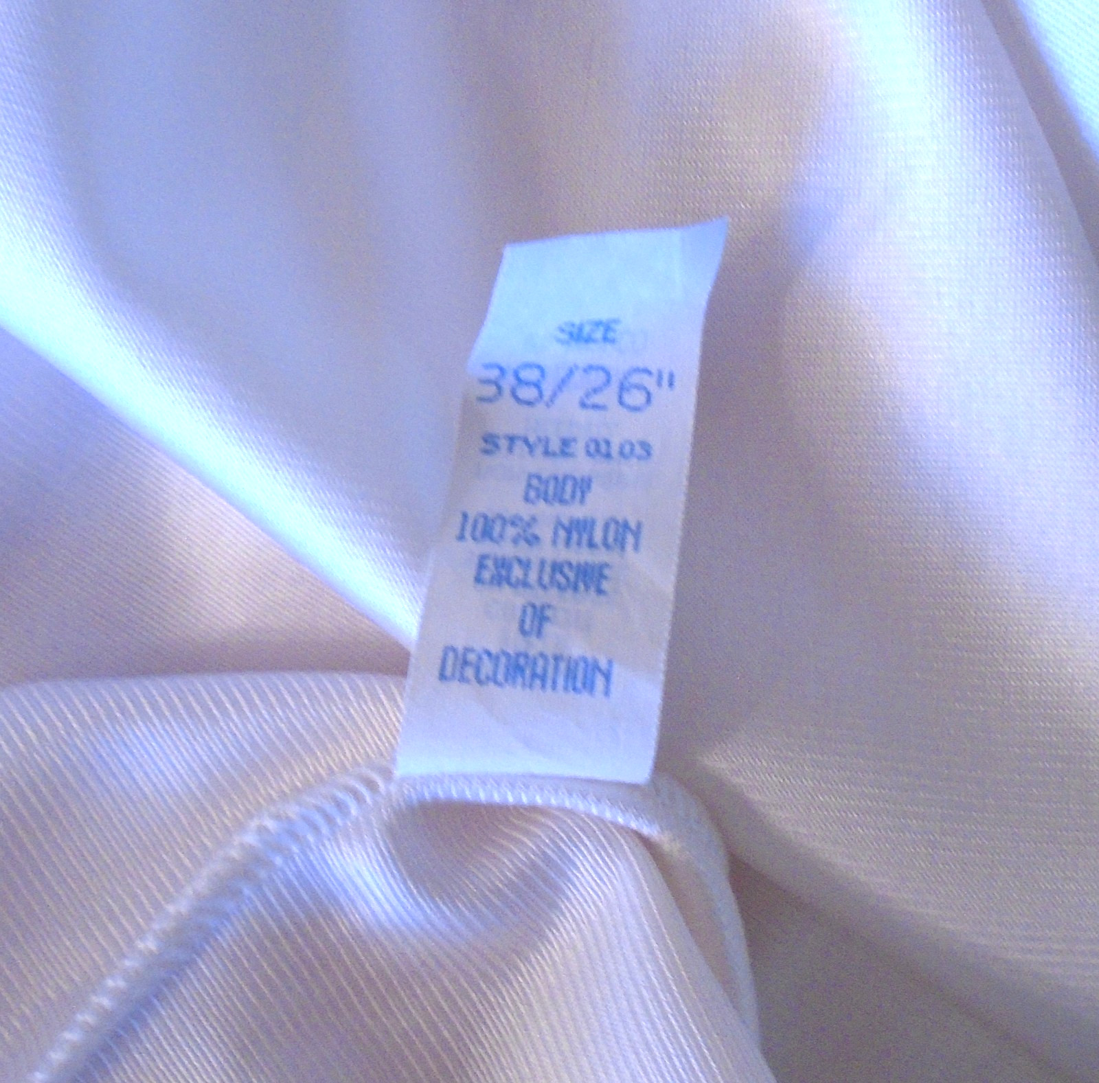 Vintage Off-White Nylon Full Slip A-line Rose Floral Lace 36″ Bust