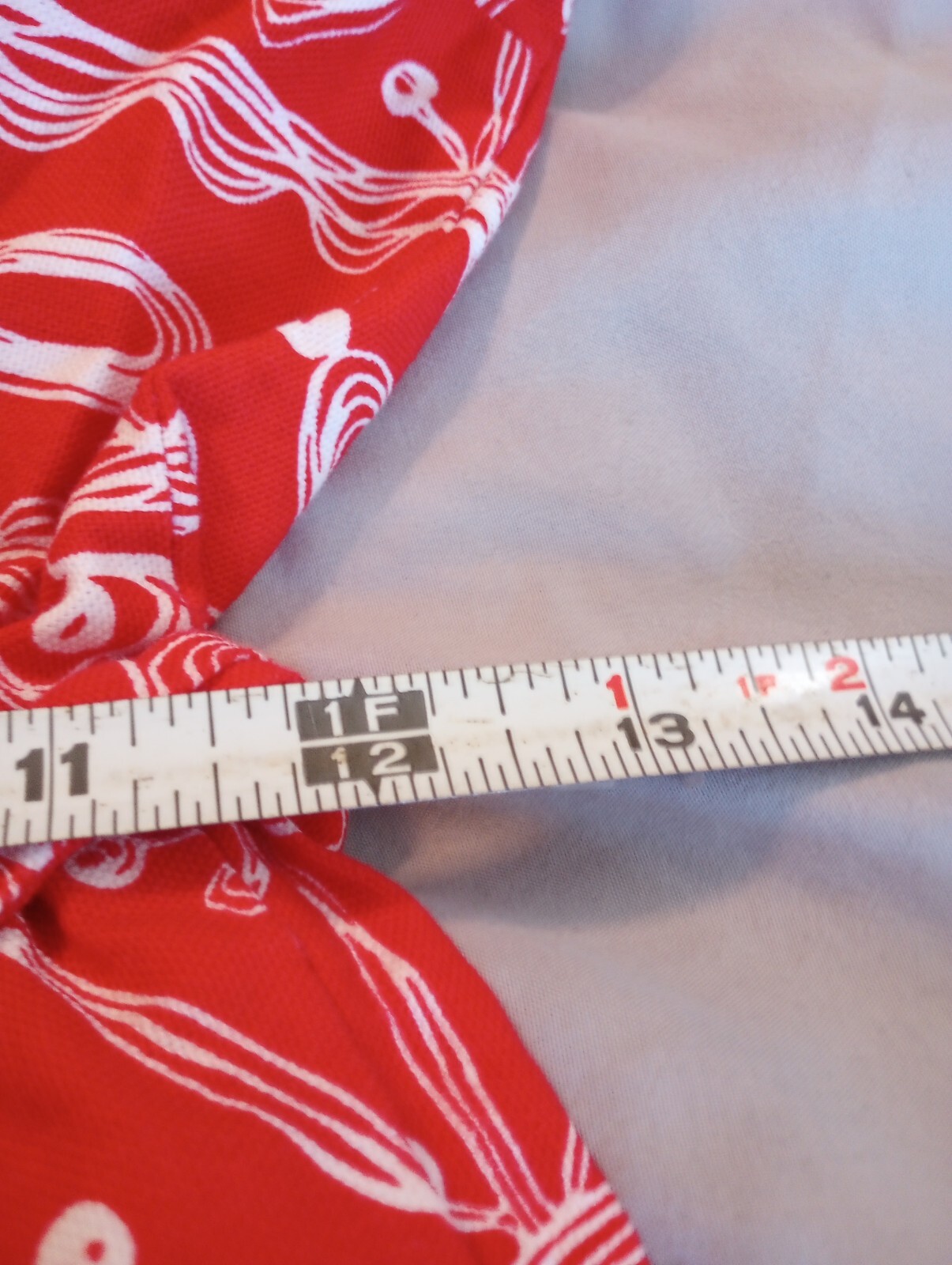 VTG 70s Mod Mini Party Dress Lanz Originals Red White Retro Mushroom With Wrap