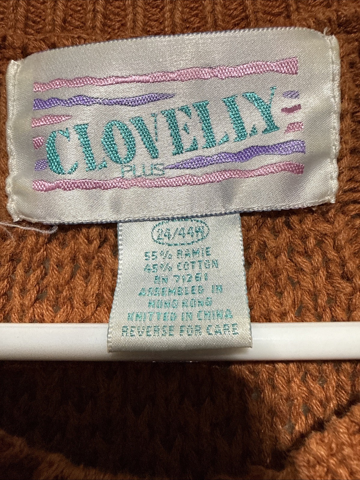 VTG 90’s Clovelly Taylor Swift Style Half Button Chunky Knit Sweater 24W