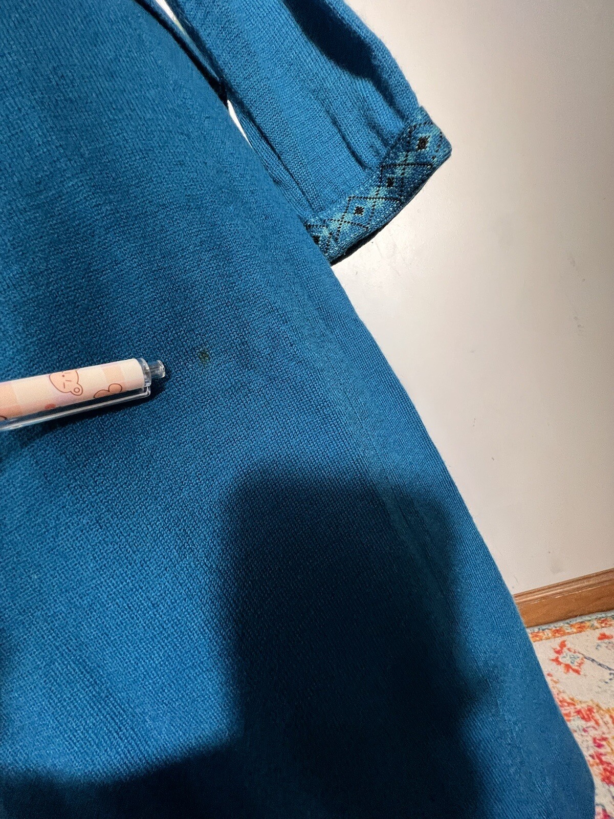 Vintage 1950’s Knit Set Jantzen Blue Sweater And Skirt S / M