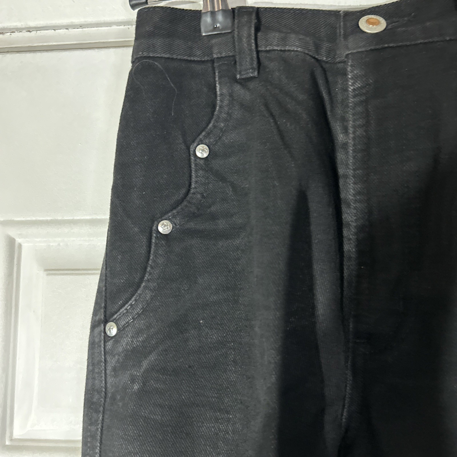 Vtg 80s Rockies Rocky Mountain Black Bareback High Waist Western Jeans USA