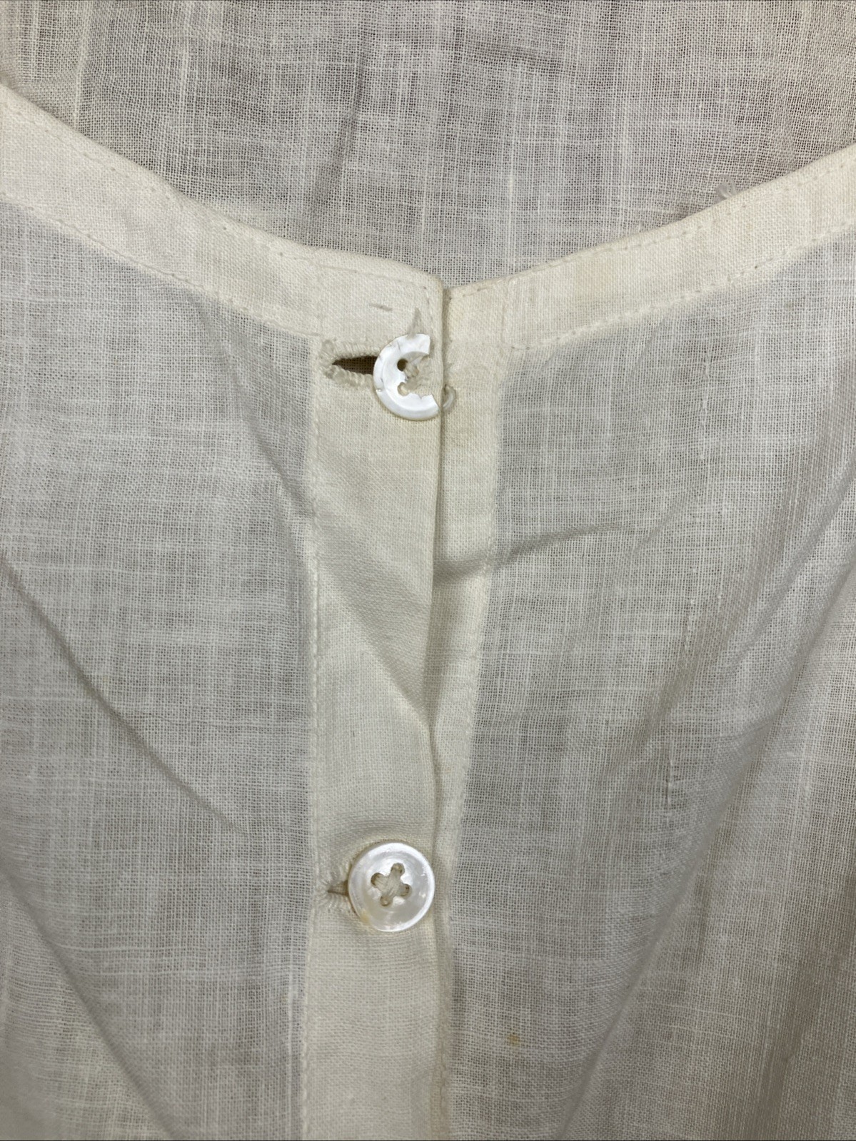 XL 1x Vintage 1910 20s Union Suit Cotton Womans