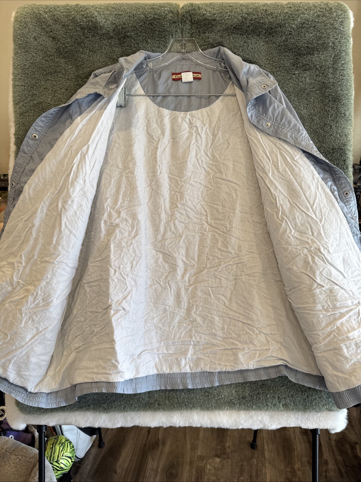 Vintage Metallic Silver bomber Jacket Windbreaker TUDOR COURT by HABAND, size 4X