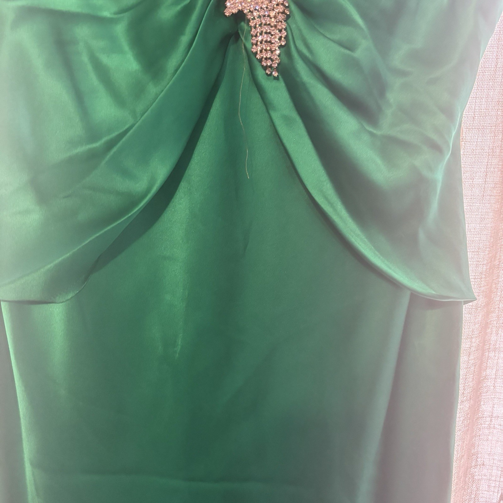 Cachet, Vintage , Green Dress , Silk, Refer To Pics For Inf And Measurements.