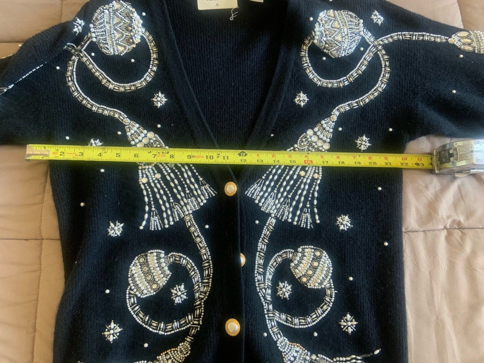 Vintage Marisa Christina Classics Beaded Cardigan -S