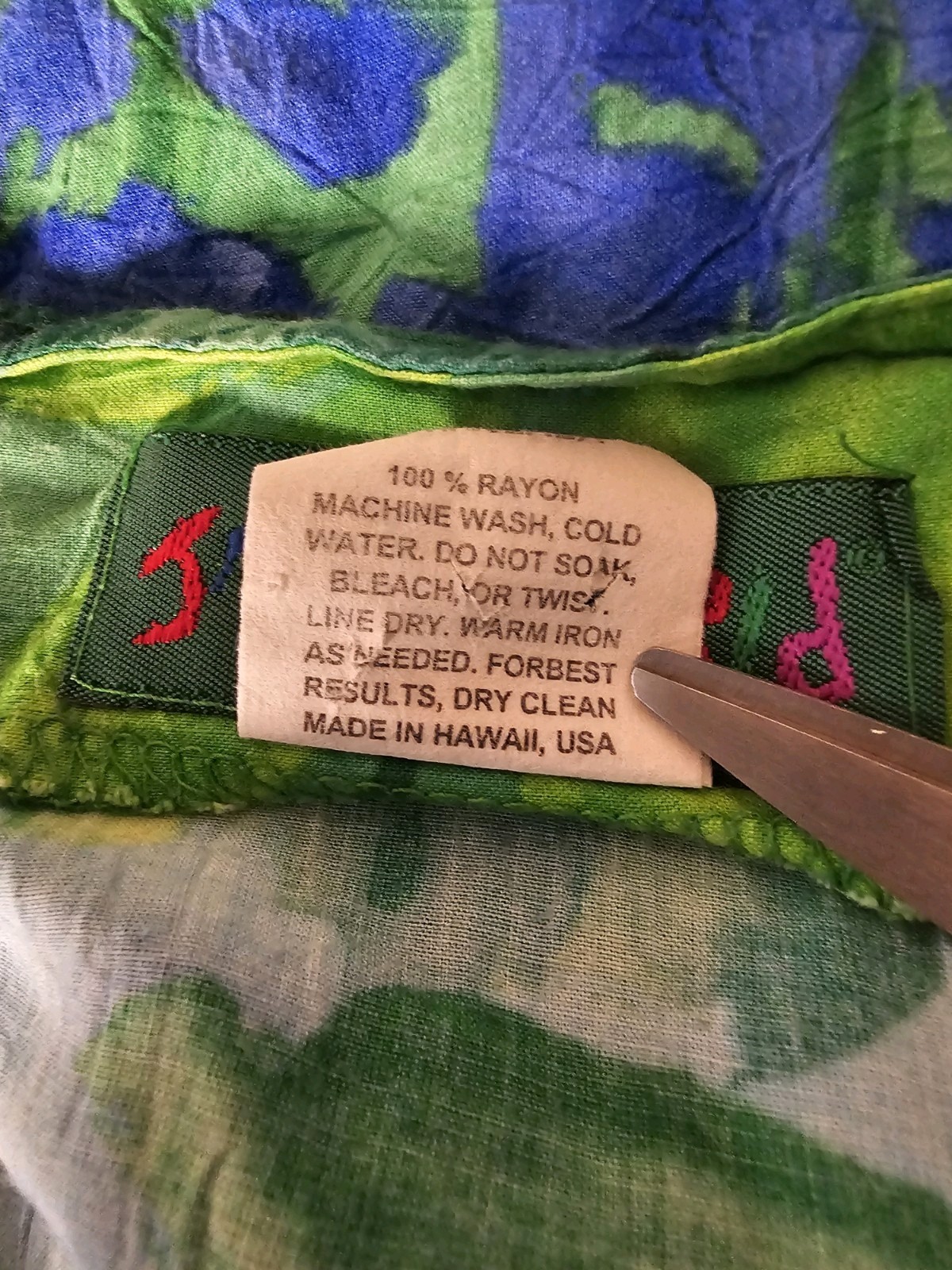 Vintage Women’s Sz. Large, Jams World Sea Flower Aloha Hawaiian Top & Skirt Set