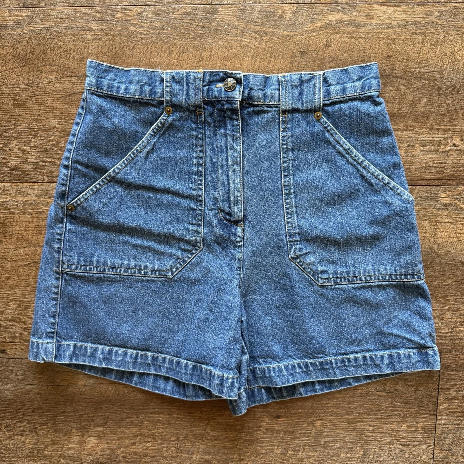 Vintage Womens Size 10 LA Blues High Rise Y2K 2000’s Glam Summer Jean Shorts