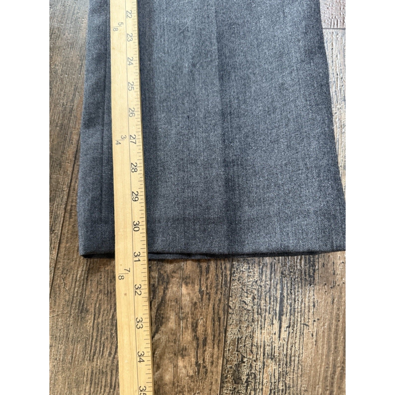 Vintage Harve Benard Sport Wool Pants Womens Charcoal Gray Lined Size 4 Tall