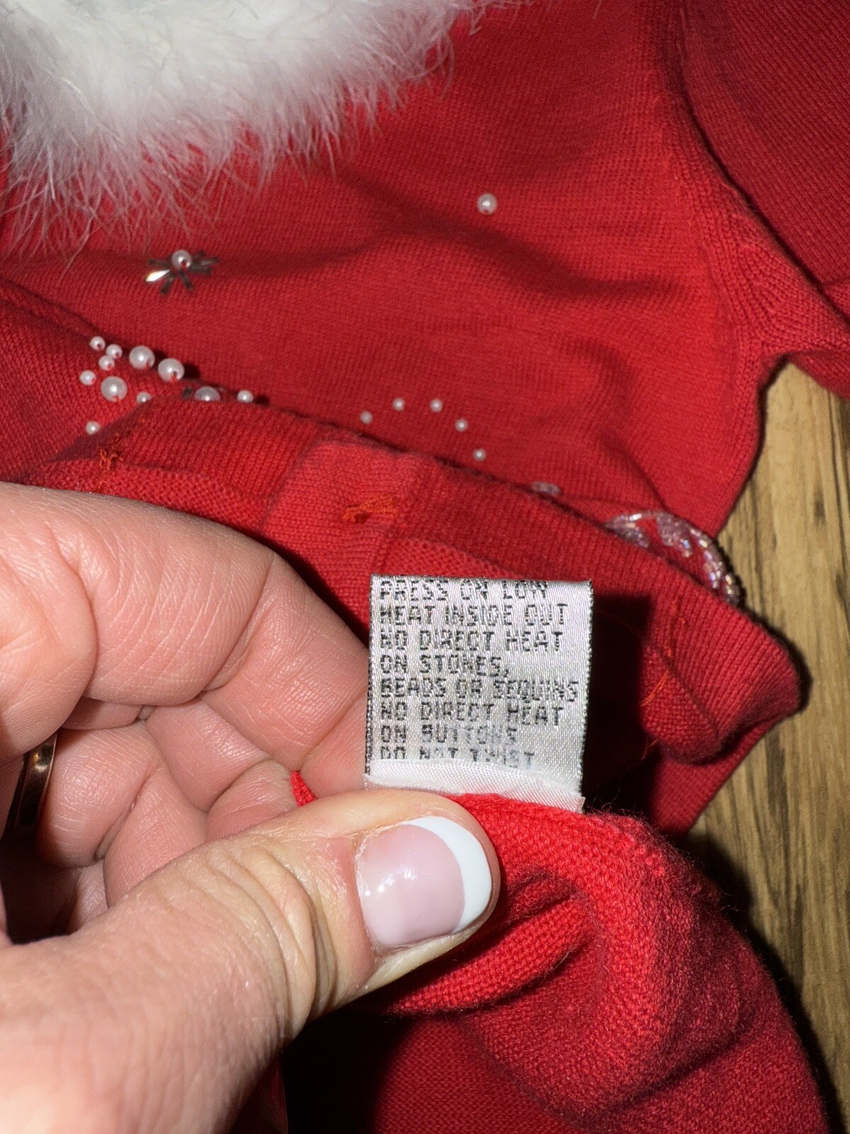 Jack B Quick Christmas Sweater Vintage Sexy Mrs Clause Santa Mohair Petite Small