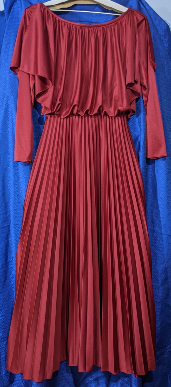 Vintage Burgundy Evening Gown Formal Dress – Size 11/12 ~ JC Penney Fashions