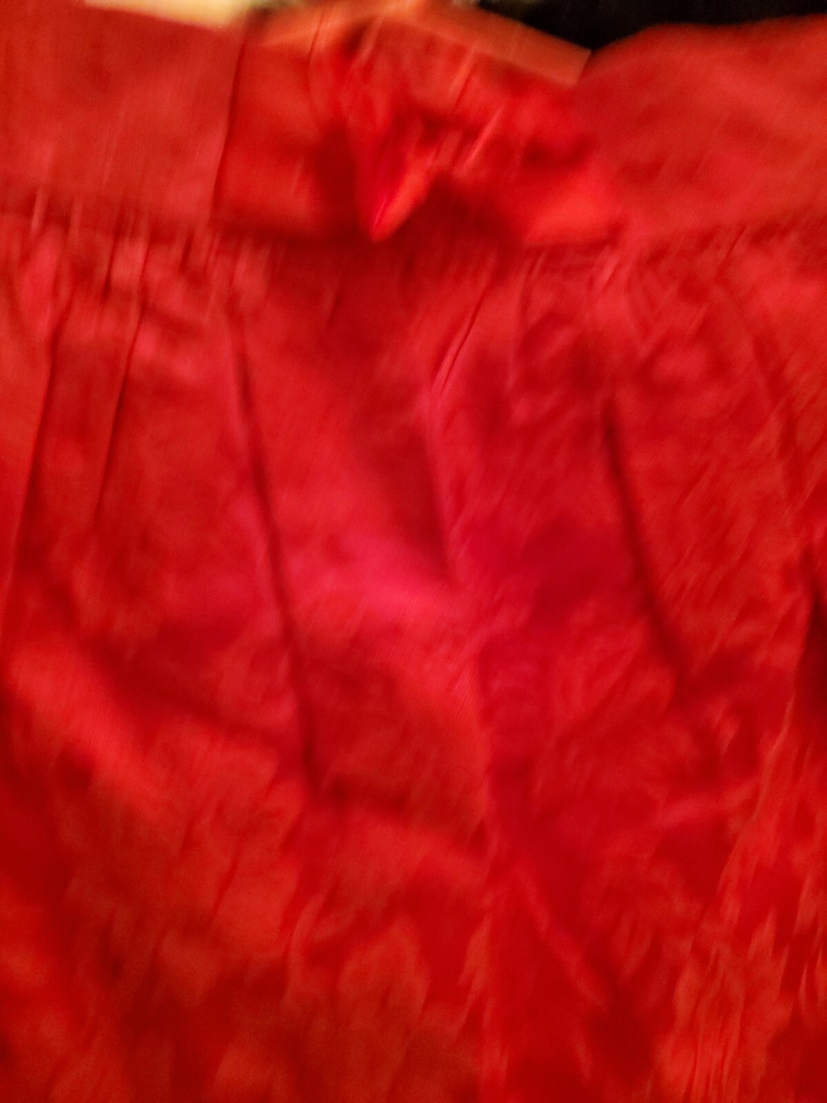 70s Long Skirt 26 In Waist Vintage Red Floral Brocade Tapestry Handmaid 39″ Long