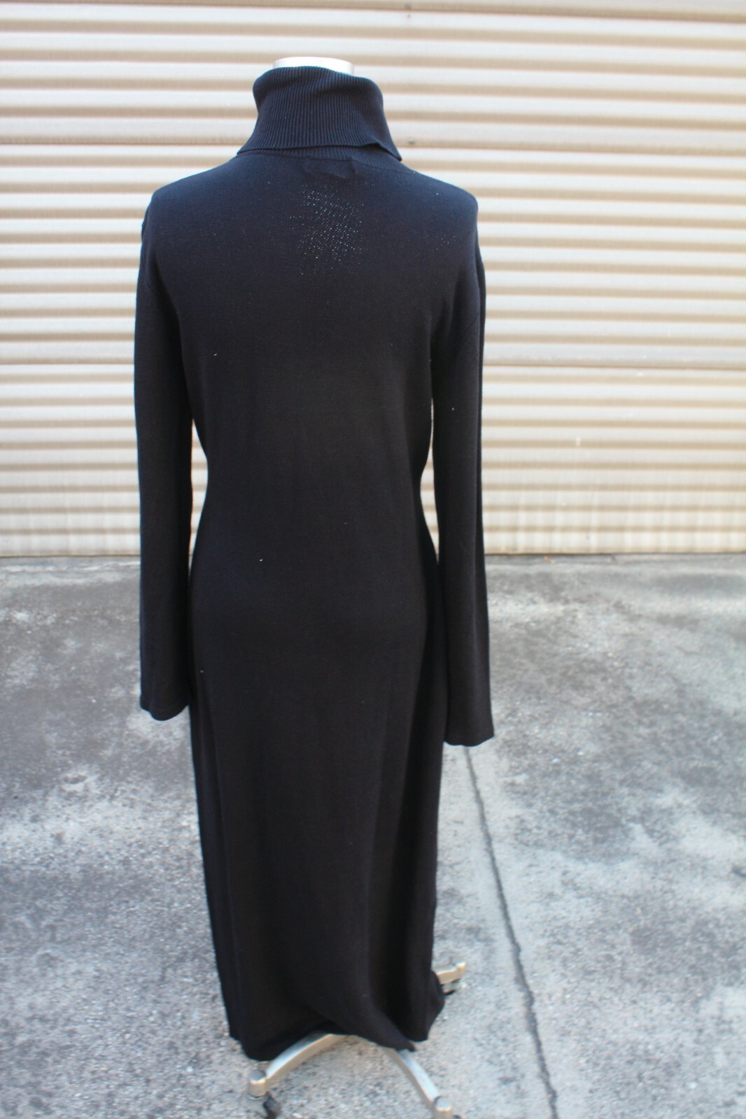 Vintage Spiegel Clifford & Wills, Dress, Blk Knitted, Size L