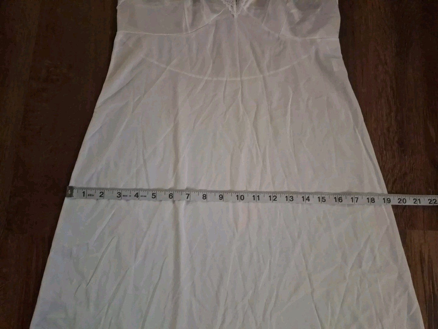 VANITY FAIR FULL SLIP WHITE STYLE 10-103 LACE TRIM SIZE 36 22″ / 42 MADE IN USA