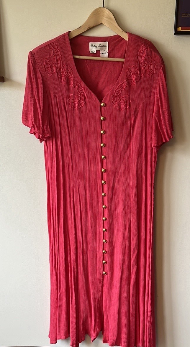 Vintage Betsy Lauren Button-Down Dress