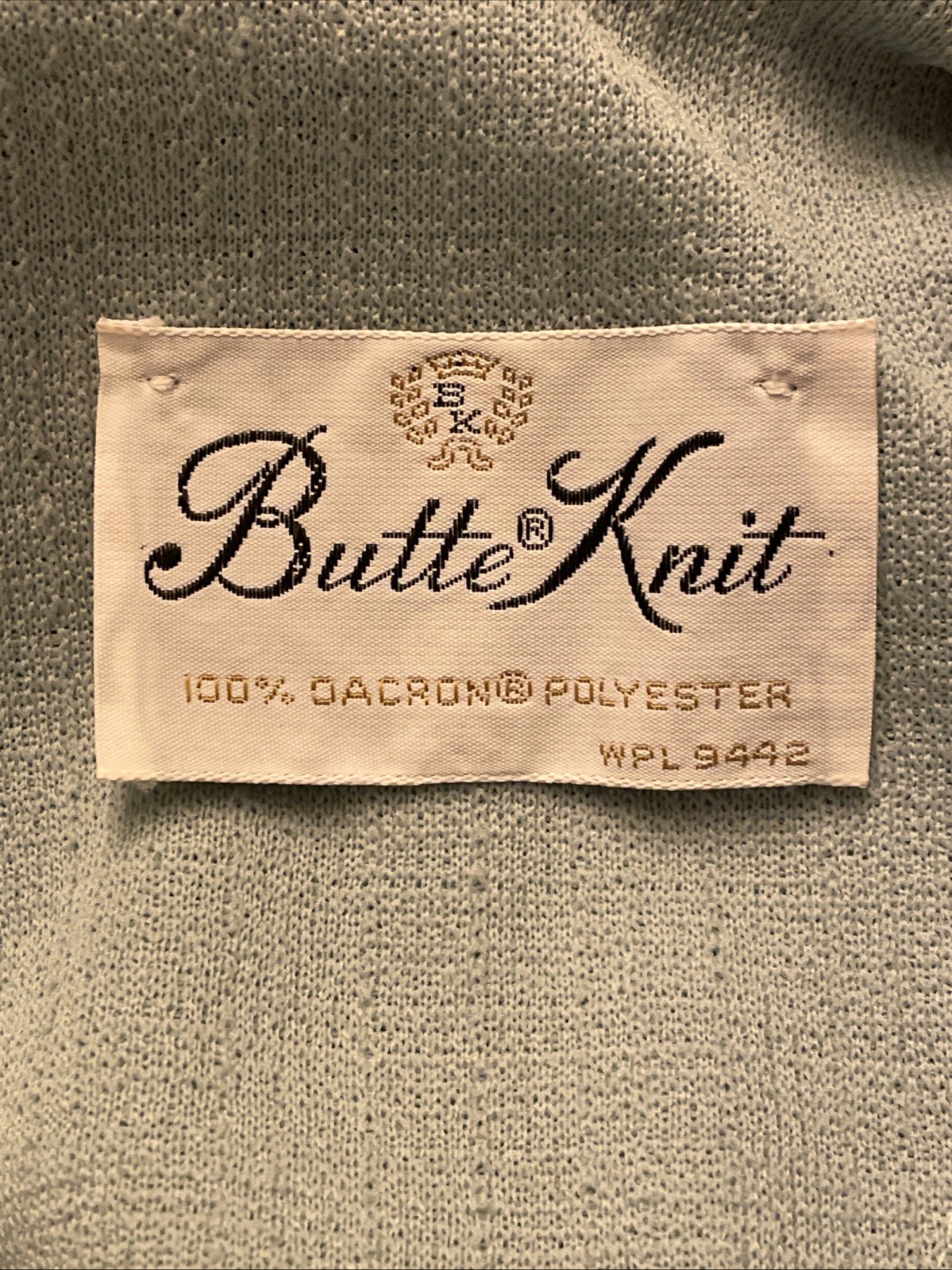 NWT~Vintage Butte Knit Sage Green Pullover Blouse Polo Style Made In USA Size 14