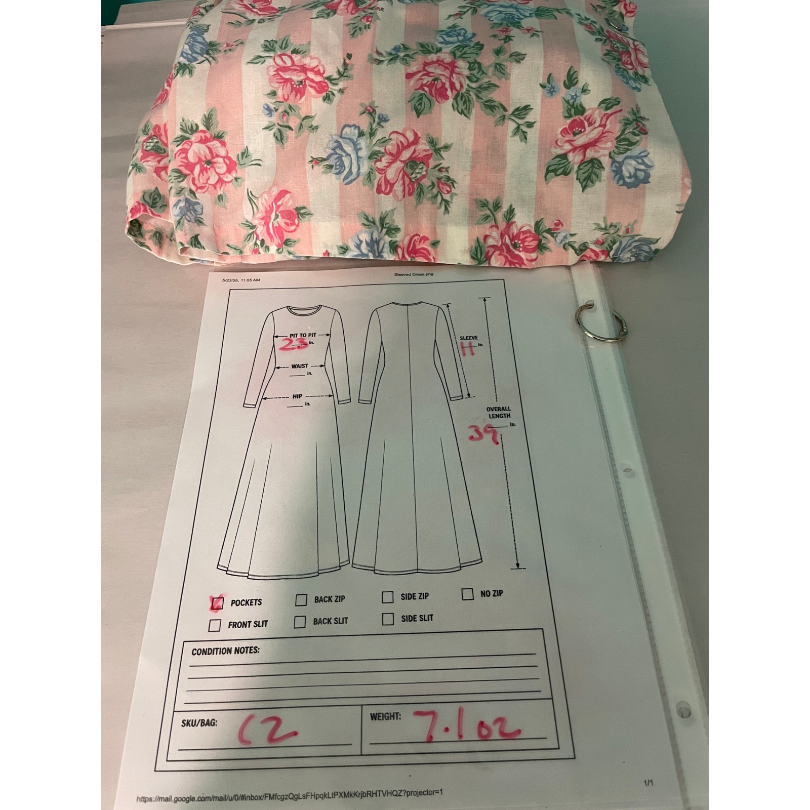 Vintage Floral Stripe Housecoat Cottagecore Grandmacore Pink Cotton Large