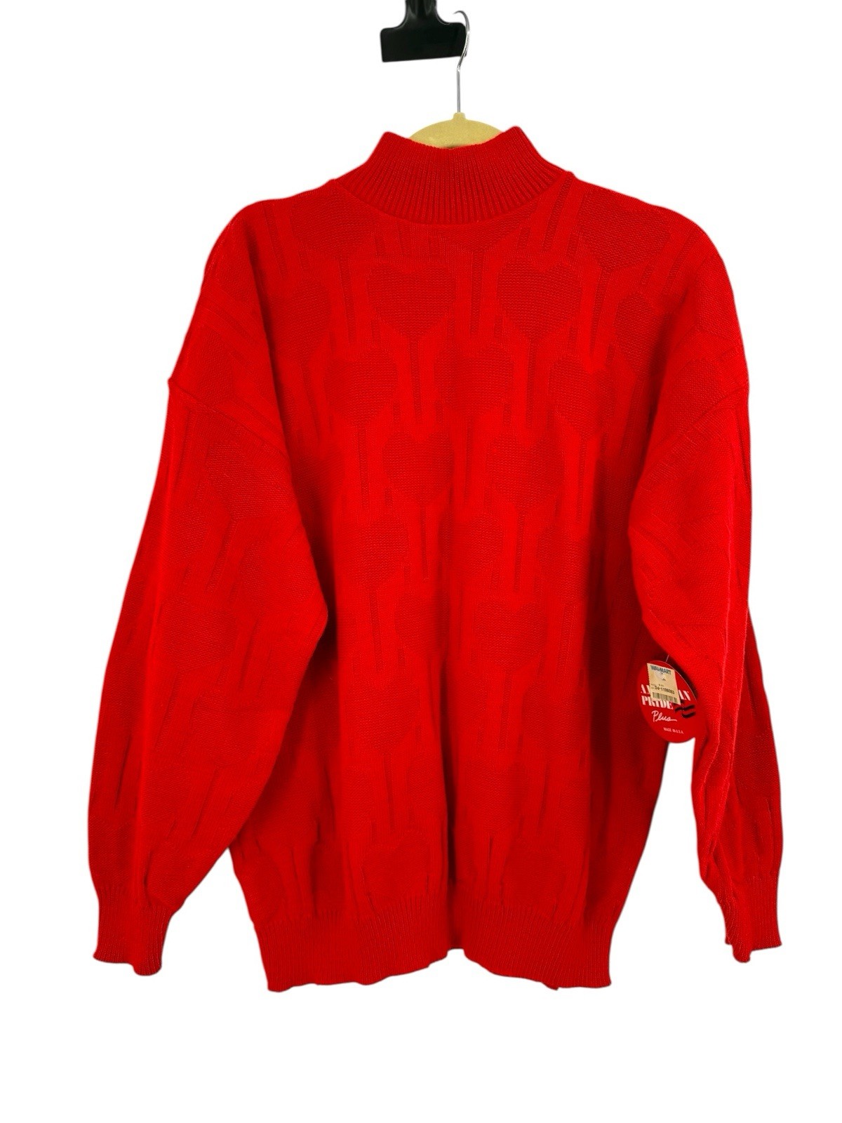 Vintage American Pride Sweater Acrylic Red Heart Knit 22W 80’s 90’s