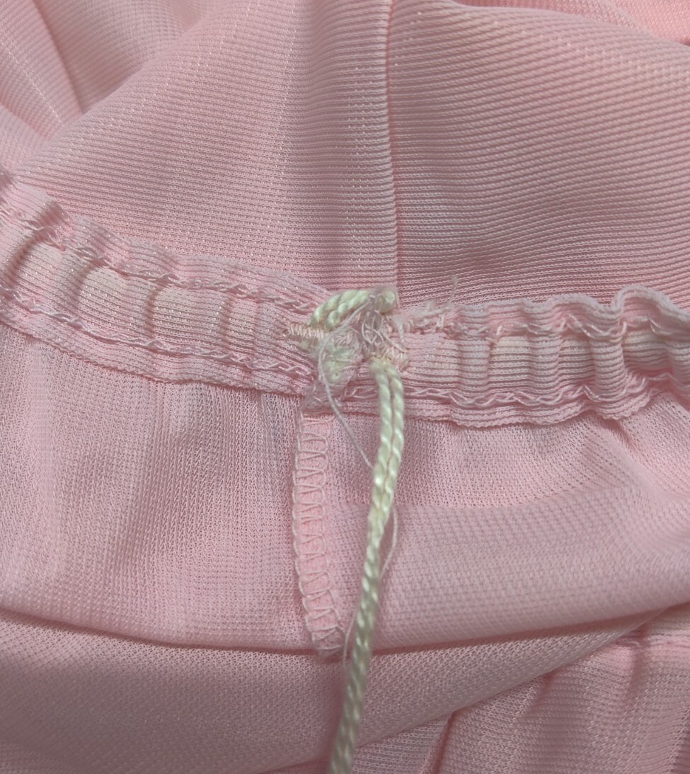Vintage British Leavers Lace Industry Trimmed Rare Pink Half Slip New Old Stock
