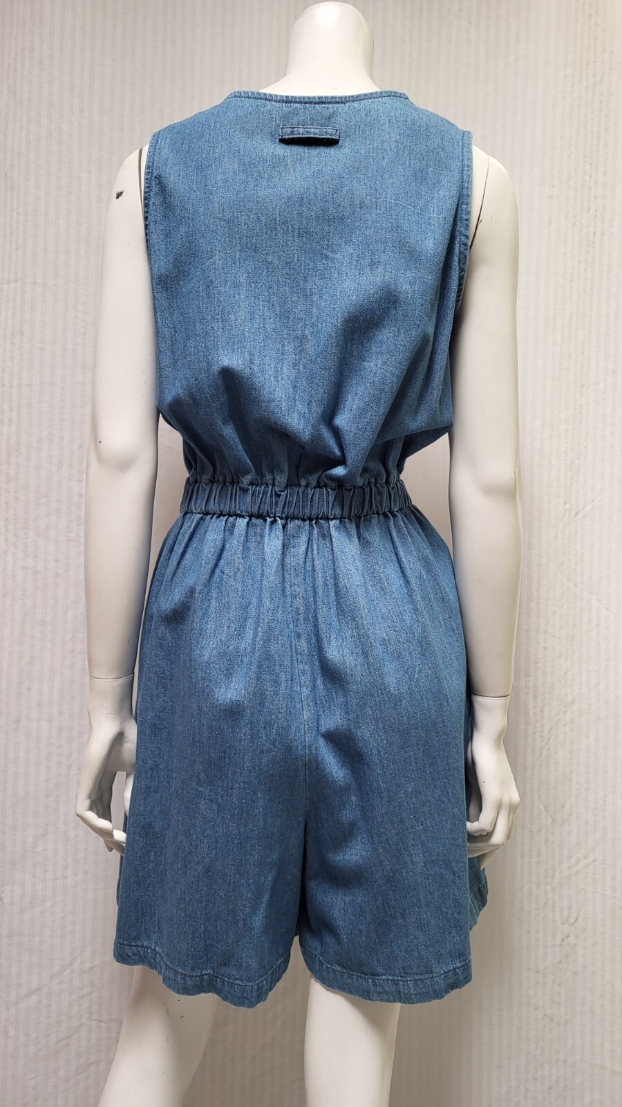 Vintage THE TOG SHOP Denim Sleeveless Romper / Playsuit – Size M – EUC