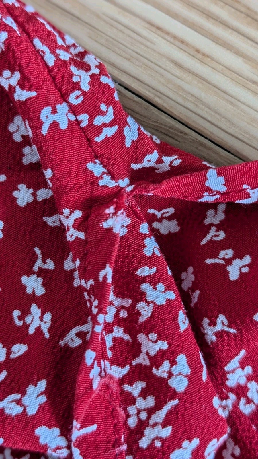Vintage Carol Anderson Cottagecore Red Floral Dress Small Rayon Made In USA