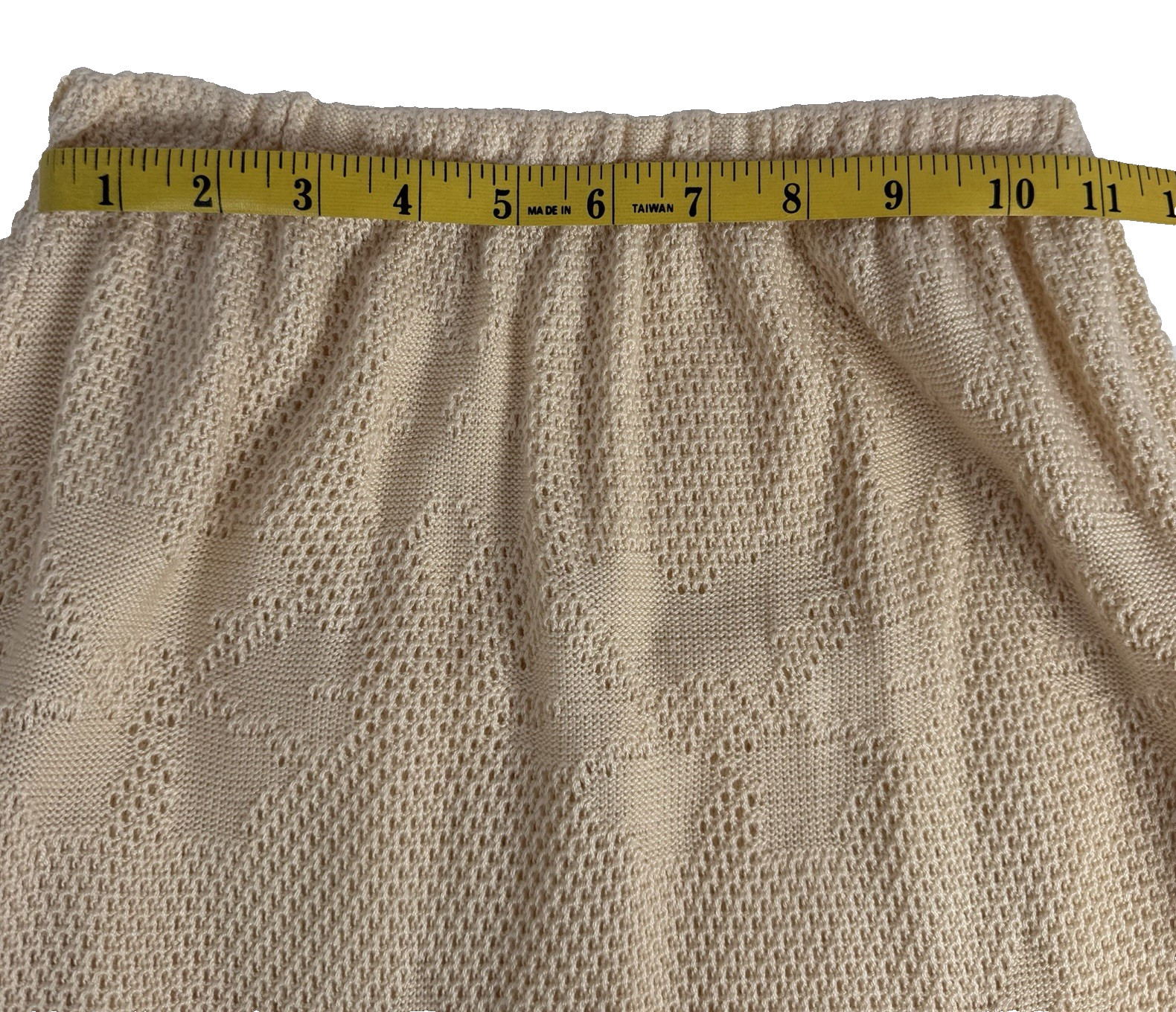Vintage Mid-Century LeRoy 3-Piece knitwear Set Bohemian Romantic Creme Womens XS
