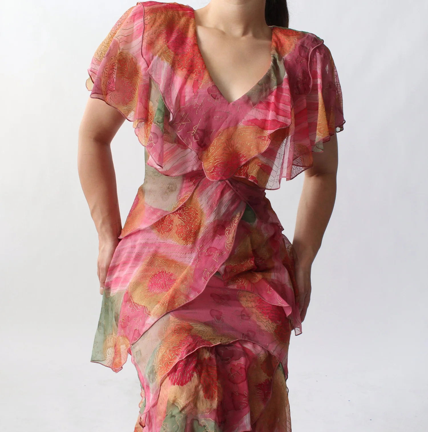Vintage Holly’s Harp Ruffle Dress