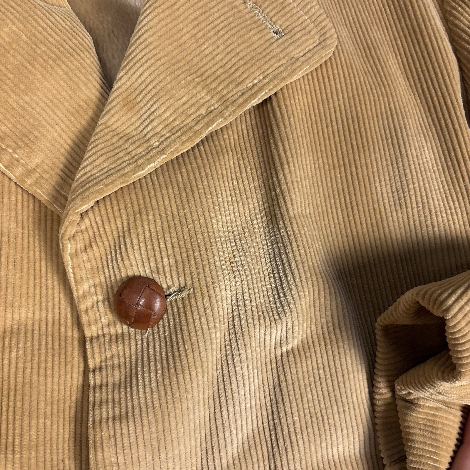 Vintage 1970s McGregor Corduroy Button Up Long Coat Women’s Size 38 USA Retro