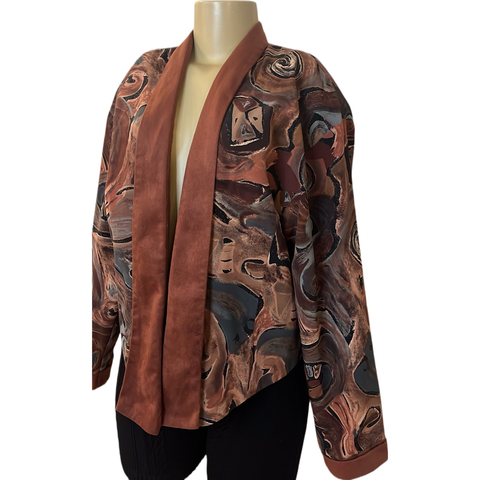 Vintage Pierre Lamonte Abstract Cropped Jacket