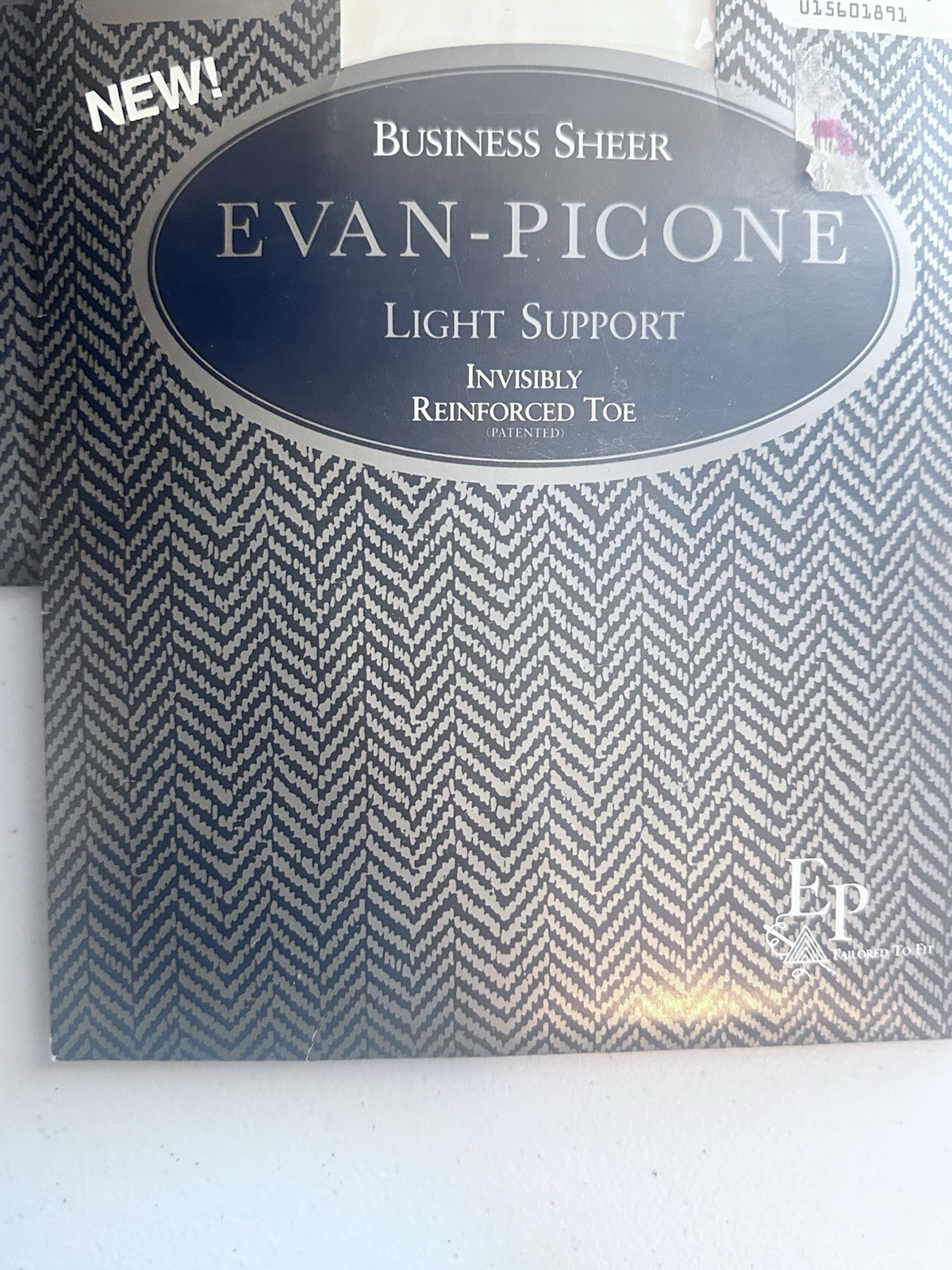 Evan Picone Pantyhose Business Sheer to waist reinforced toe Paris White Long
