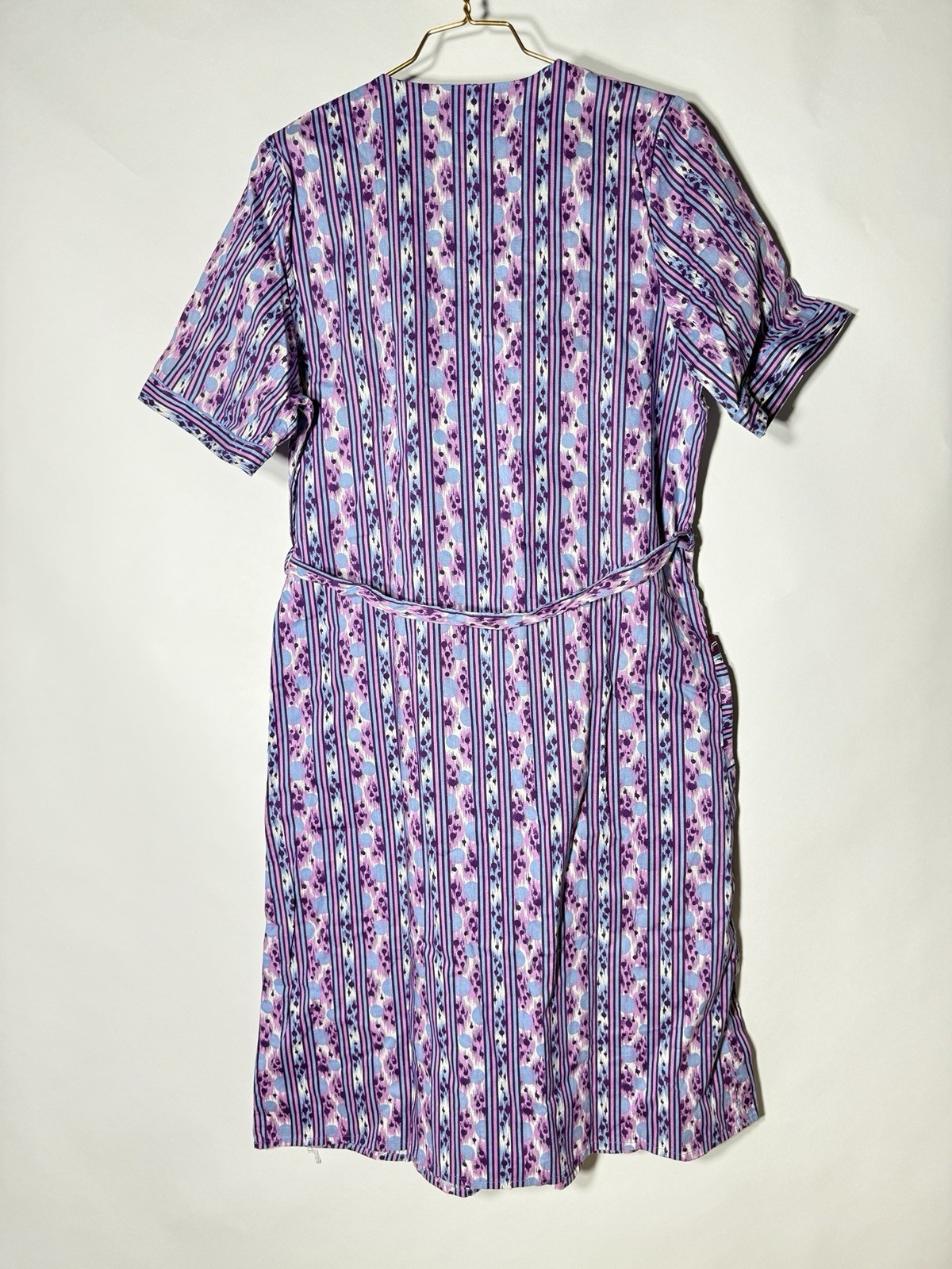 Smock apron house dress smock tie apron vintage 100% cotton 70s size 42