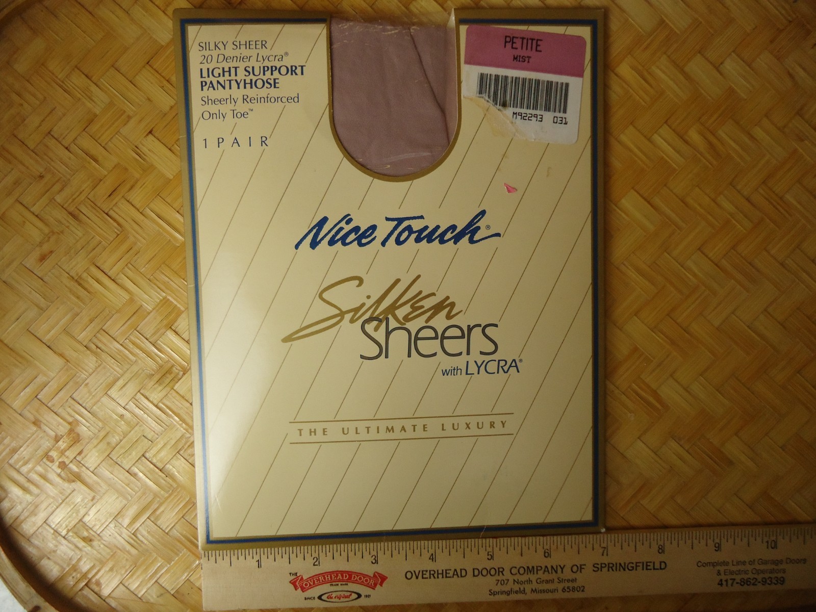 VTG NOS Nice Touch Silken Sheers w/Lycra Petite Mist Light Support Reinforced