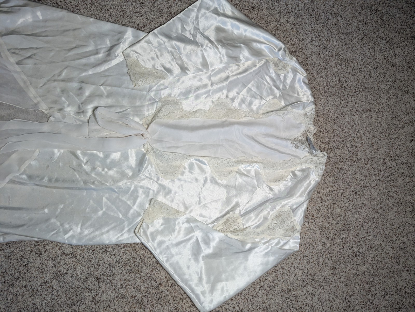 Vintage Robe The Jessica Lynn Collection Gatsby Wedding Sleepwear Size Medium
