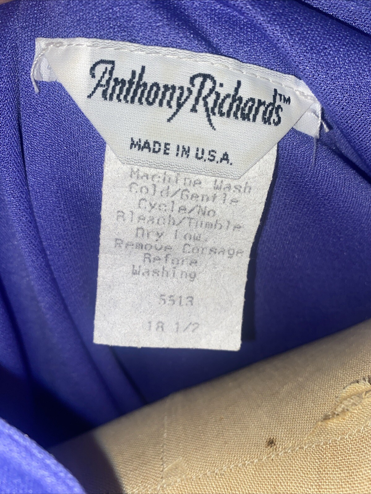 70s 80s Vintage Anthony Richards Purple Mother Of Bride Sheathe Dress Sz 18 XL