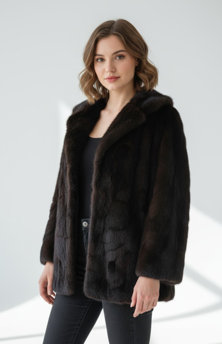 Fur-House George M.Trahos & Sons Women’s Fur Coat Brown Athens Greece