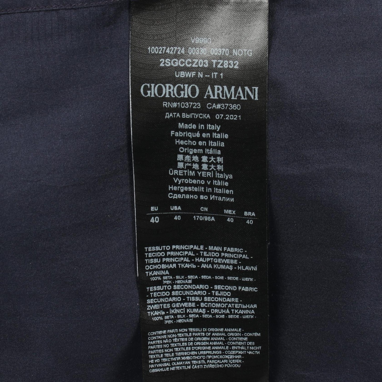 Emporio Armani Silk Pullover Top – DUTY FREE