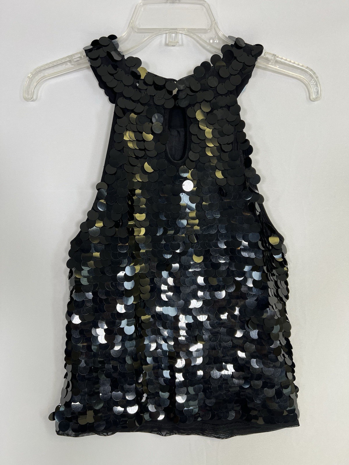 Sequin Tank Avenue Montaigne Black Vintage Women’s Sz S Vintage Wimsigoth