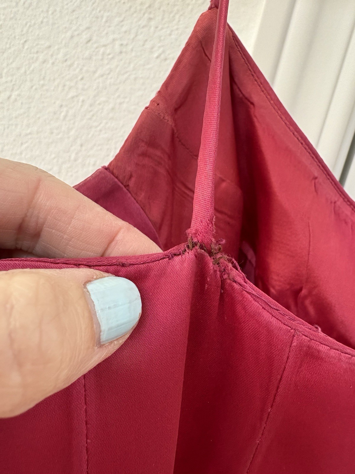 VTG Lilli Diamond Red Satin Dress Matching Evening Coat Oversized Size 4 FAIR